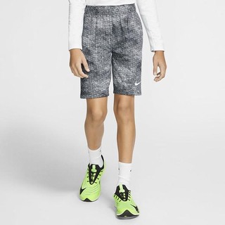 Pantaloni Scurti Nike Dri-FIT Printed Training Baieti Negrii Albi | XFEM-75690